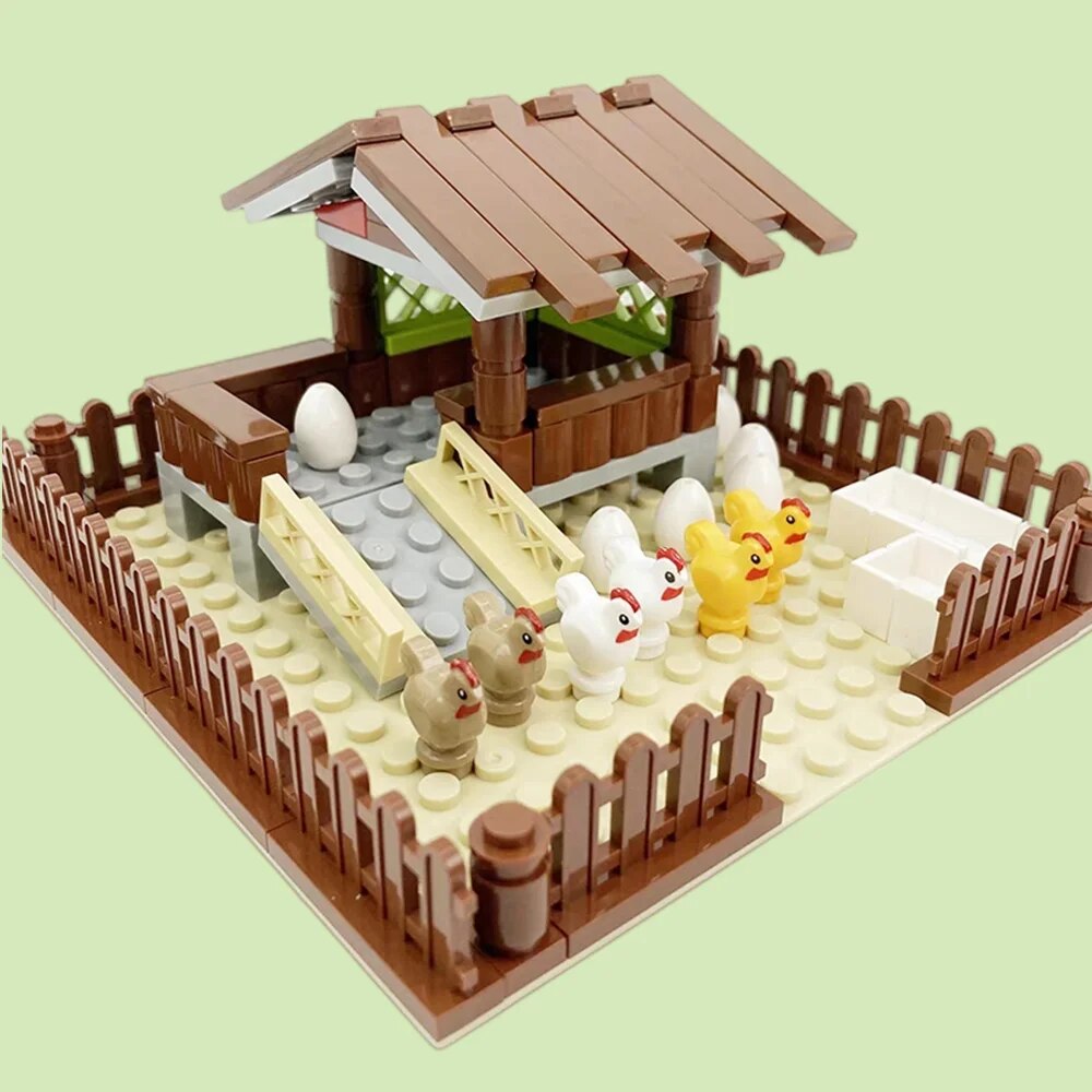 Urban Farming Education - New MOC Chicken Coop Model Building